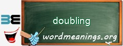 WordMeaning blackboard for doubling